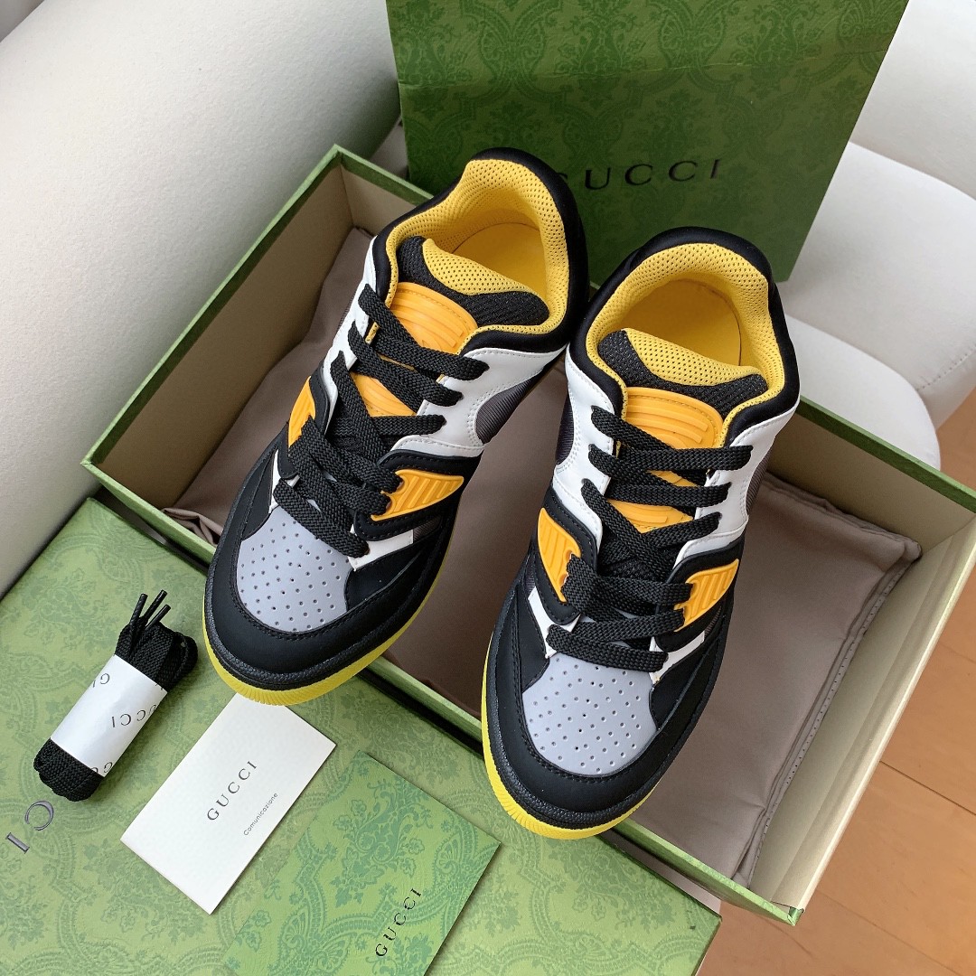 Gvc*1 Men’s Basket Sneaker Black Yellow And White For Men 661308 2SH90 1098