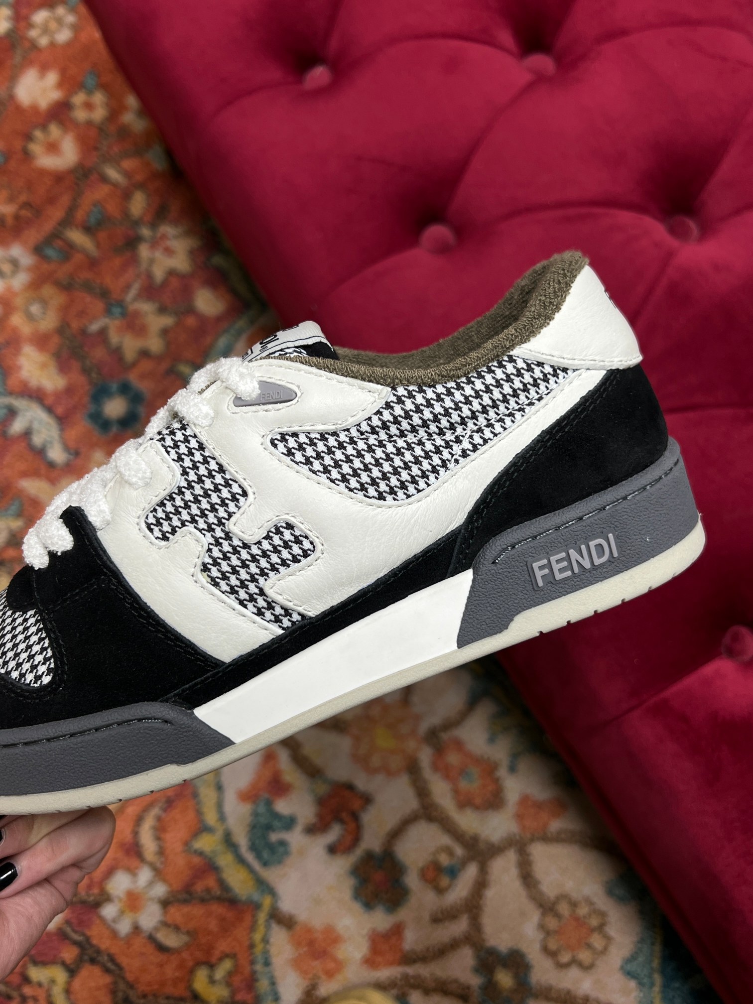 F**di Match Low Tops In Black For Women