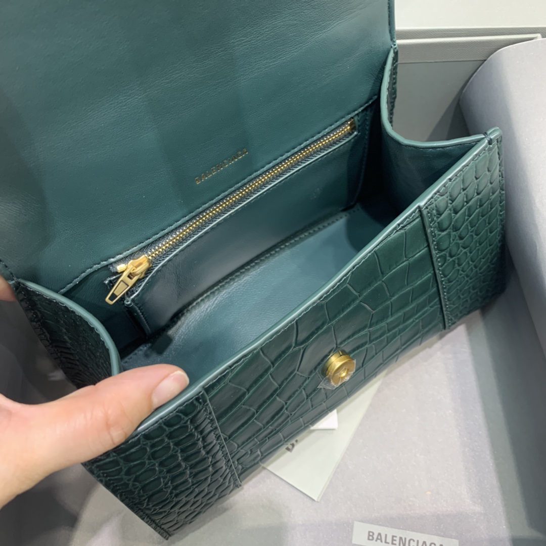 Ba1en*iaga Hourglass Small Handbag In Dark Green, For Women, Women’s Bags 9in/23cm