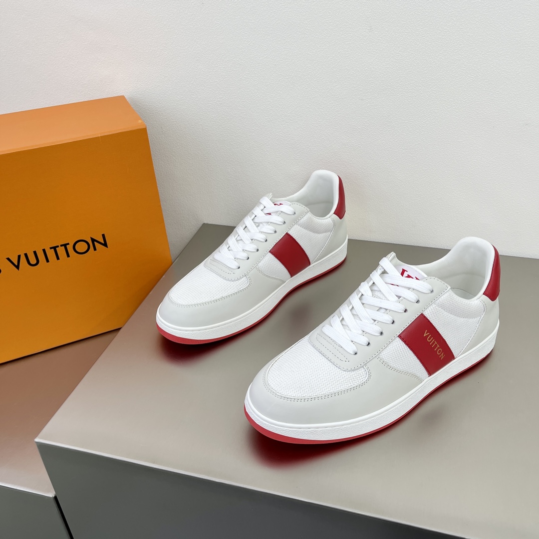 L0vis Vuittion Rivoli Line Sneaker White For Men LV