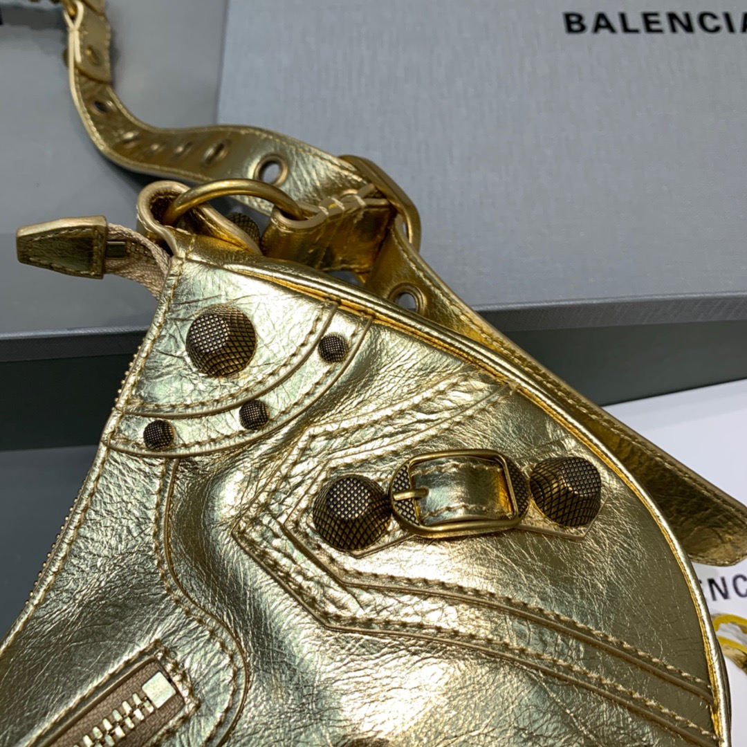 Ba1en*iaga Le Cagole XS Shoulder Bag In Gold, For Women, Women’s Bags 13in/33cm