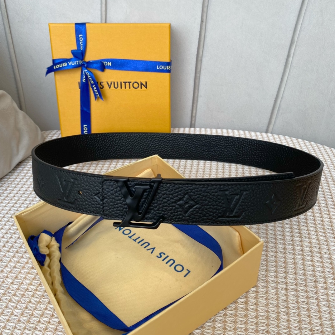 L0vis Vvtt0n Iconic Reversible LV Belt Black LV Women Belt