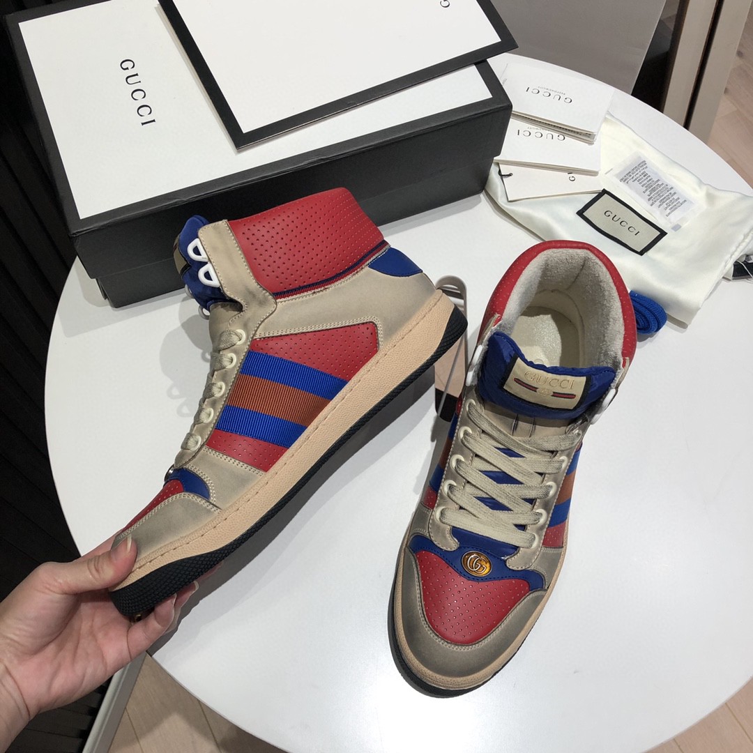 Gvc*1 Men’s Screener High-Top White Red Blue For Men 5637309