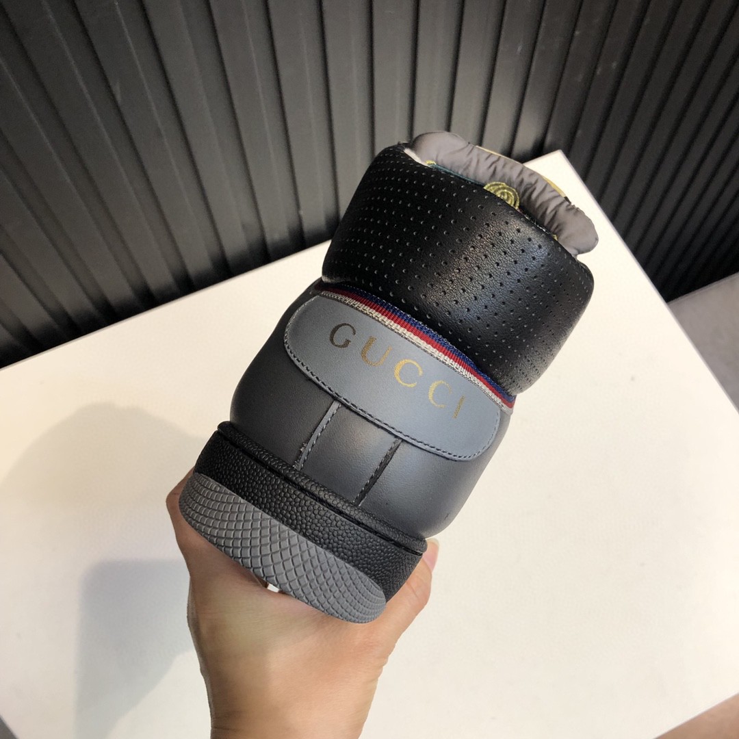 Gvc*1 Men’s Screener Distressed High-Top Sneakers Black For Men 5637309