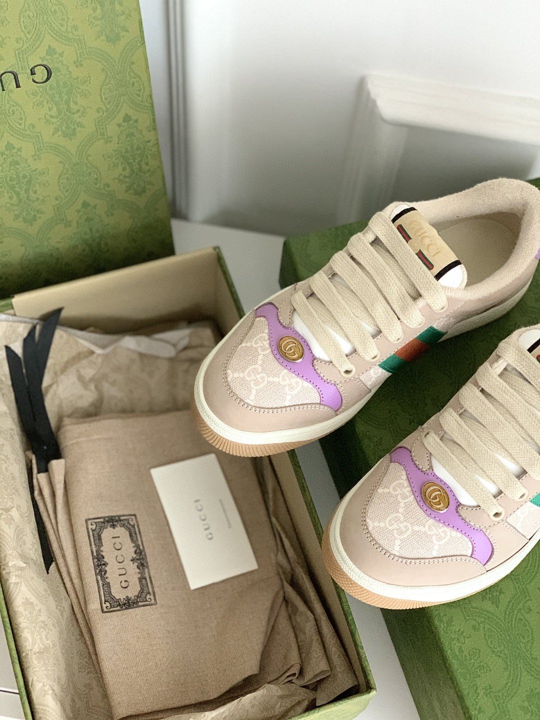 Gvc*1 Women’s Screener Sneaker Beige For Women 546551-HVKI0-9765