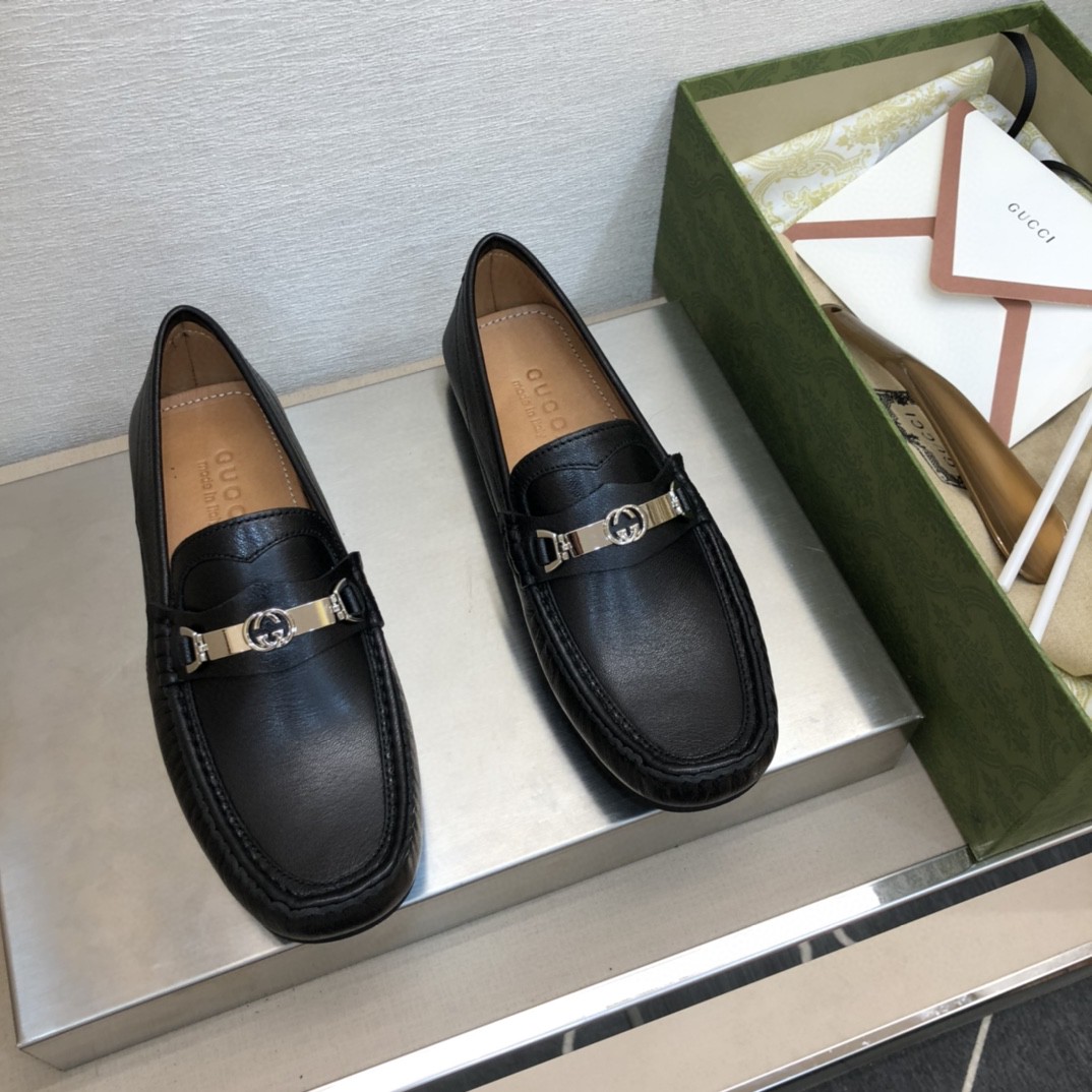 Gvc*1 Men’s Loafer With Interlocking G Horsebit Black For Men ‎655519 1XO00 1000