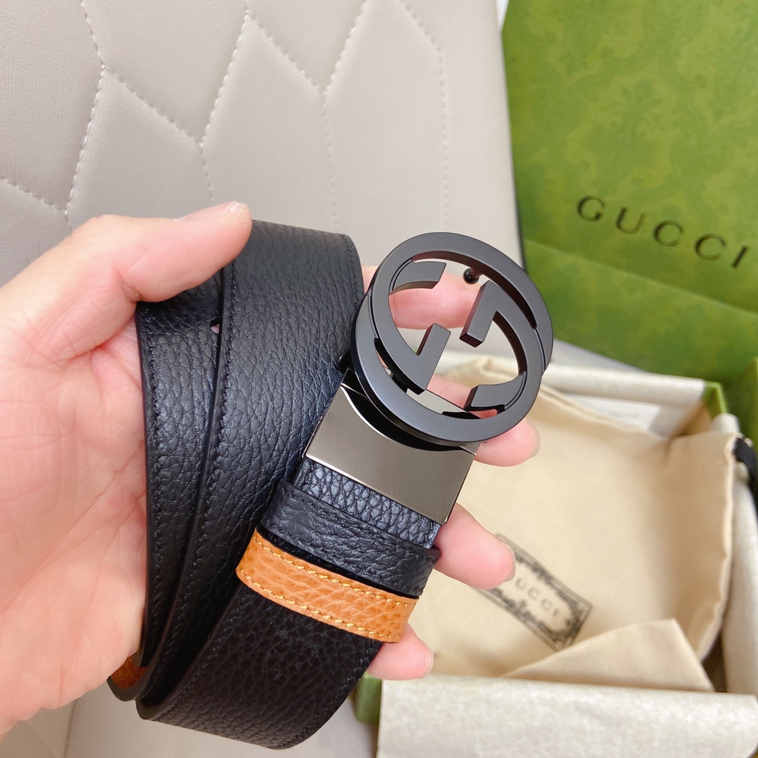 Gvc*1 GG Marmont Reversible Belt Black