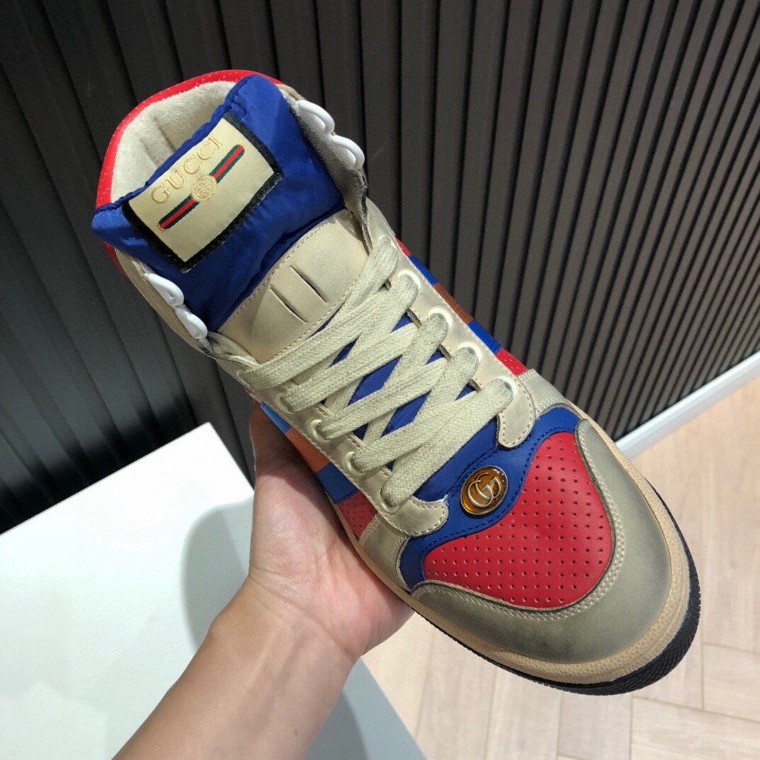 Gvc*1 Men’s Screener High-Top White Red Blue For Men 5637309