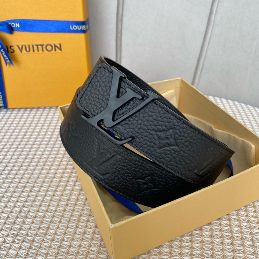L0vis Vvtt0n Iconic Reversible LV Belt Black LV Women Belt