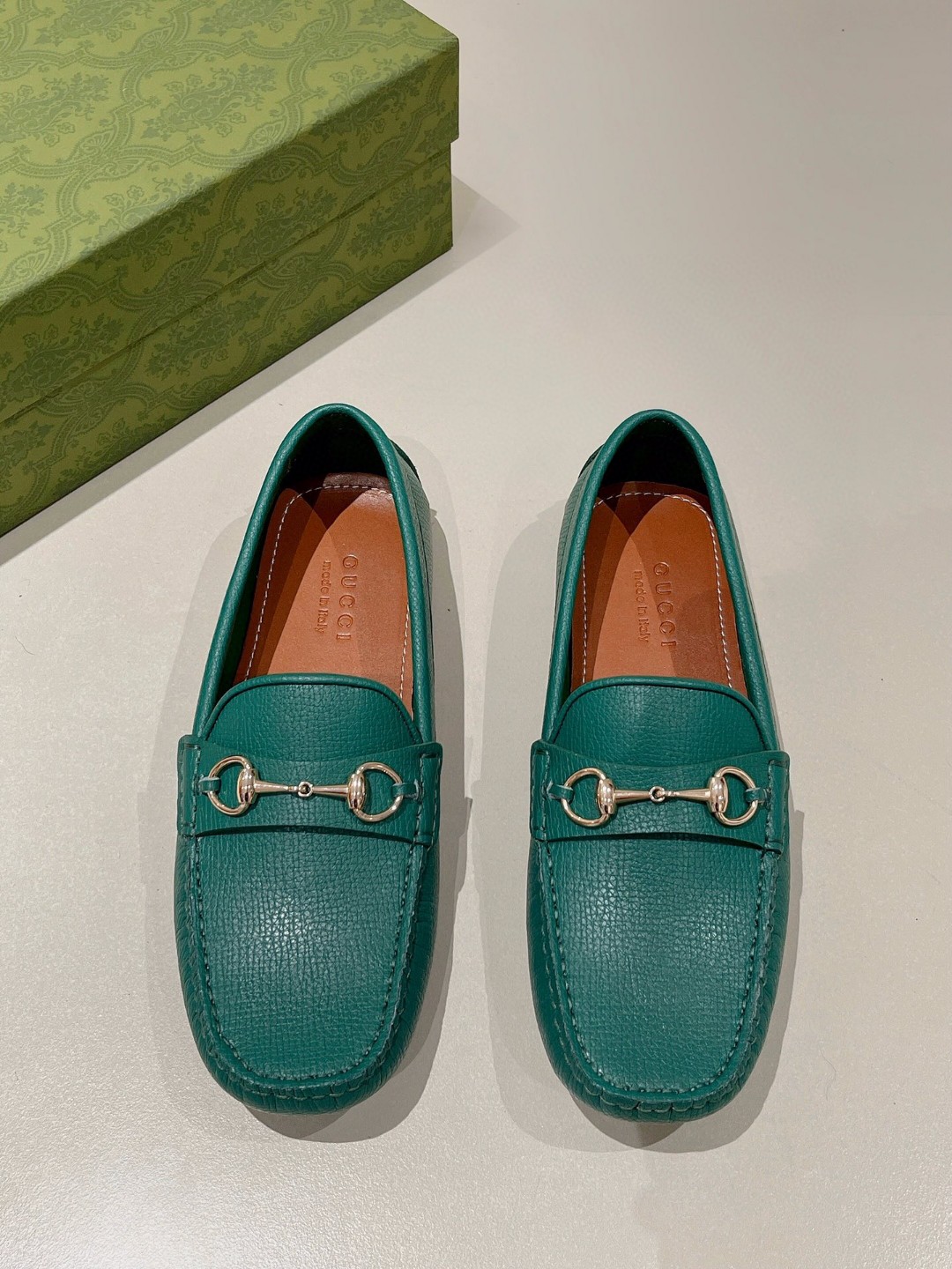 Gvc*1 Men’s Horsebit Driver Green For Men 674254 UDU00 3120