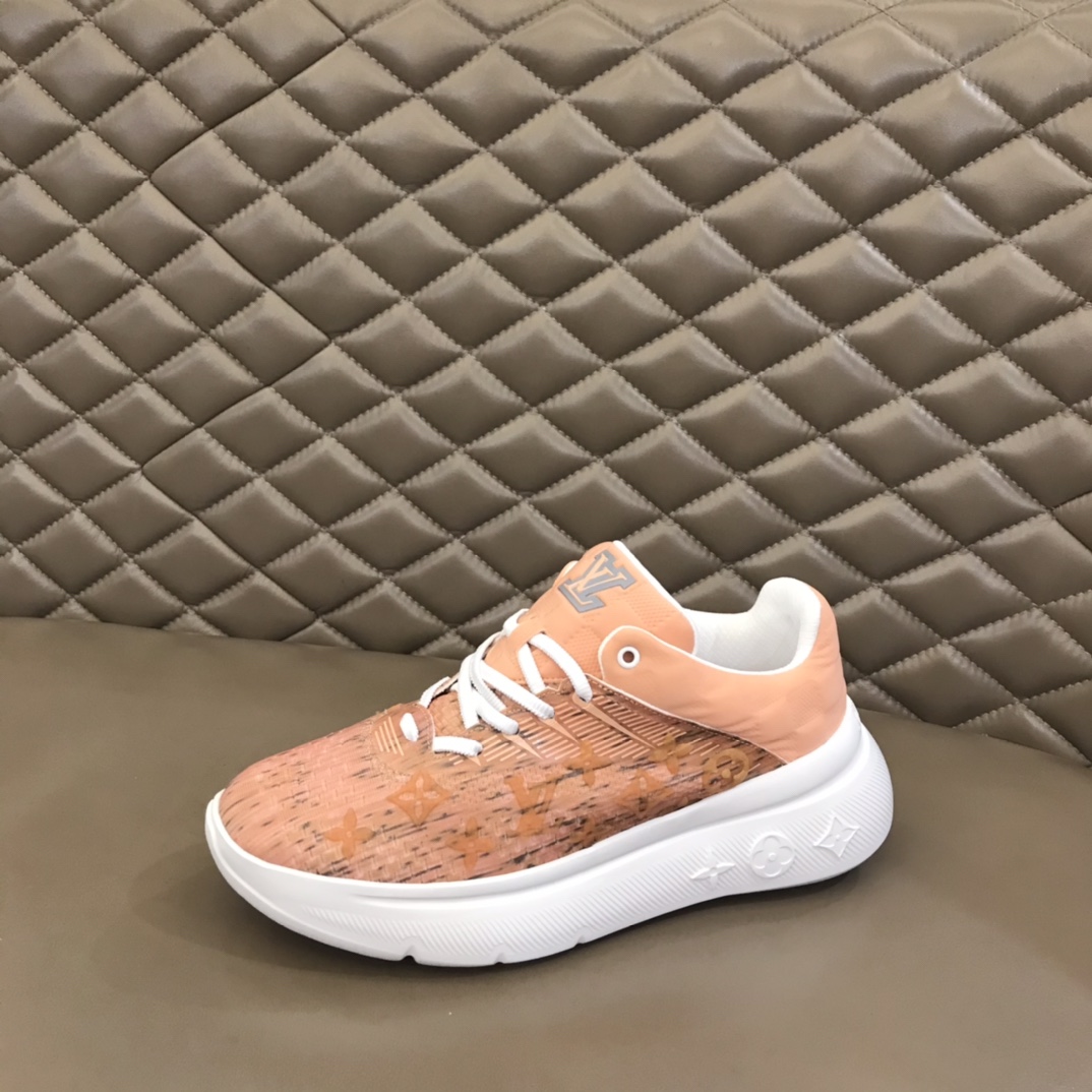 L0vis Vuittion Show Up Sneaker Orange  For Men LV