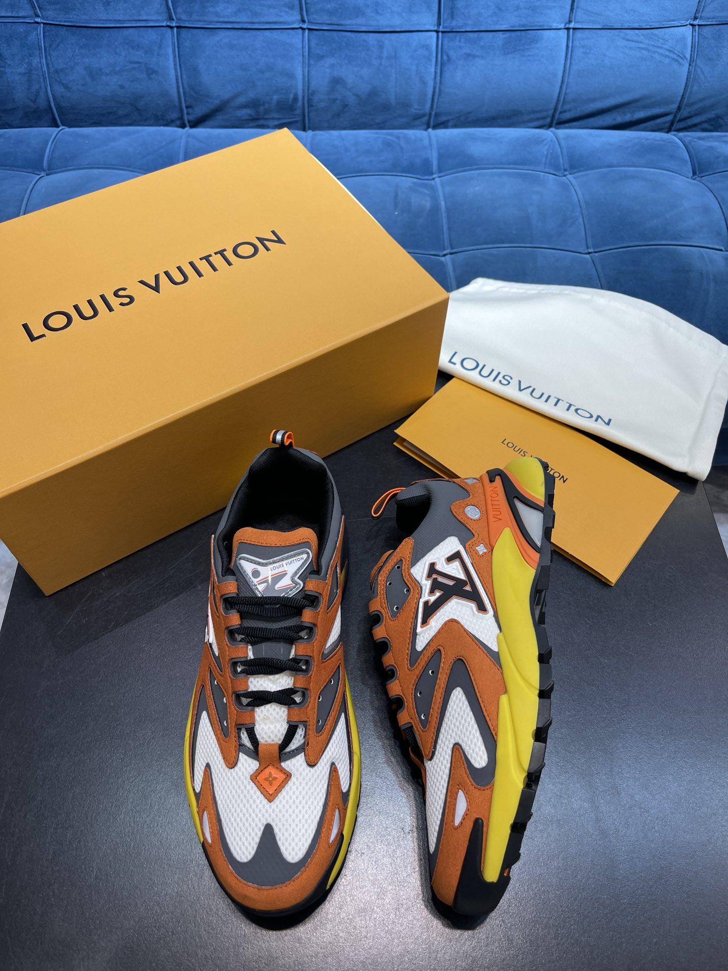 L0vis Vuittion LV Runner Tatic Sneaker Orange For Men LV