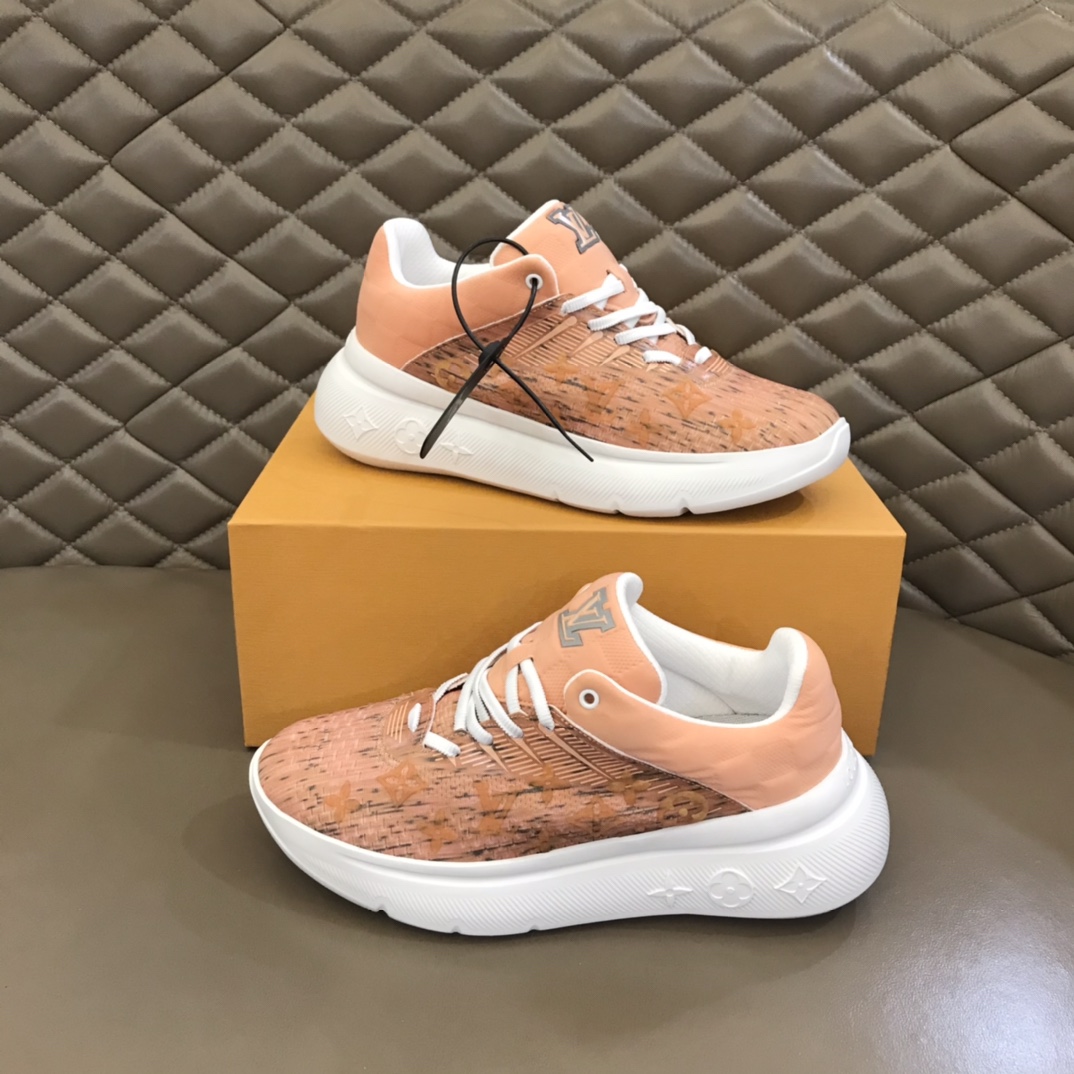 L0vis Vuittion Show Up Sneaker Orange  For Men LV