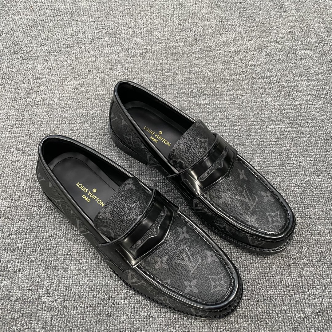 L0vis Vuittion LV Loafer Black For Men LV