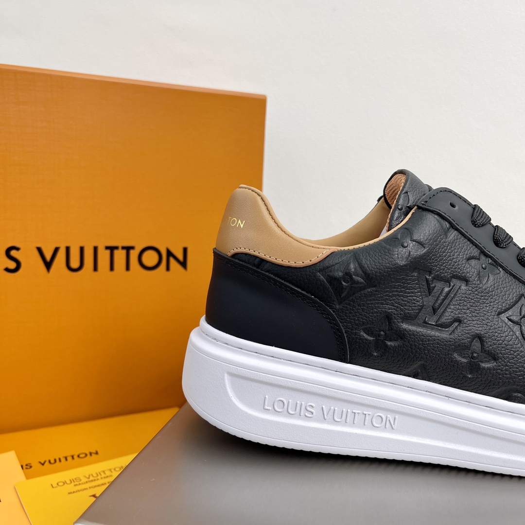 L0vis Vuittion Beverly Hills Sneaker Black For Men LV 1A8V43