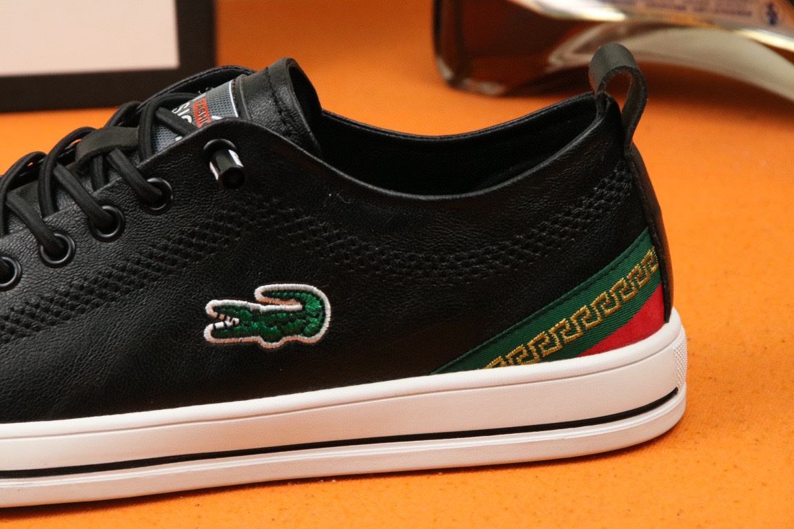 Gvc*1 Men’s Sneaker Loafer With Embroidered Crocodile Black For Men