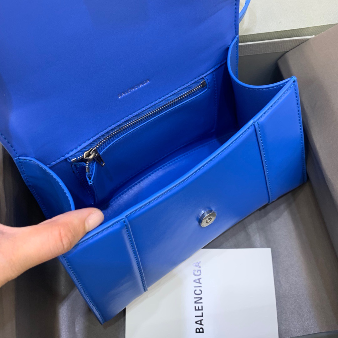 Ba1en*iaga Hourglass Small Handbag In Dark Blue, For Women, Women’s Bags 9in/23cm