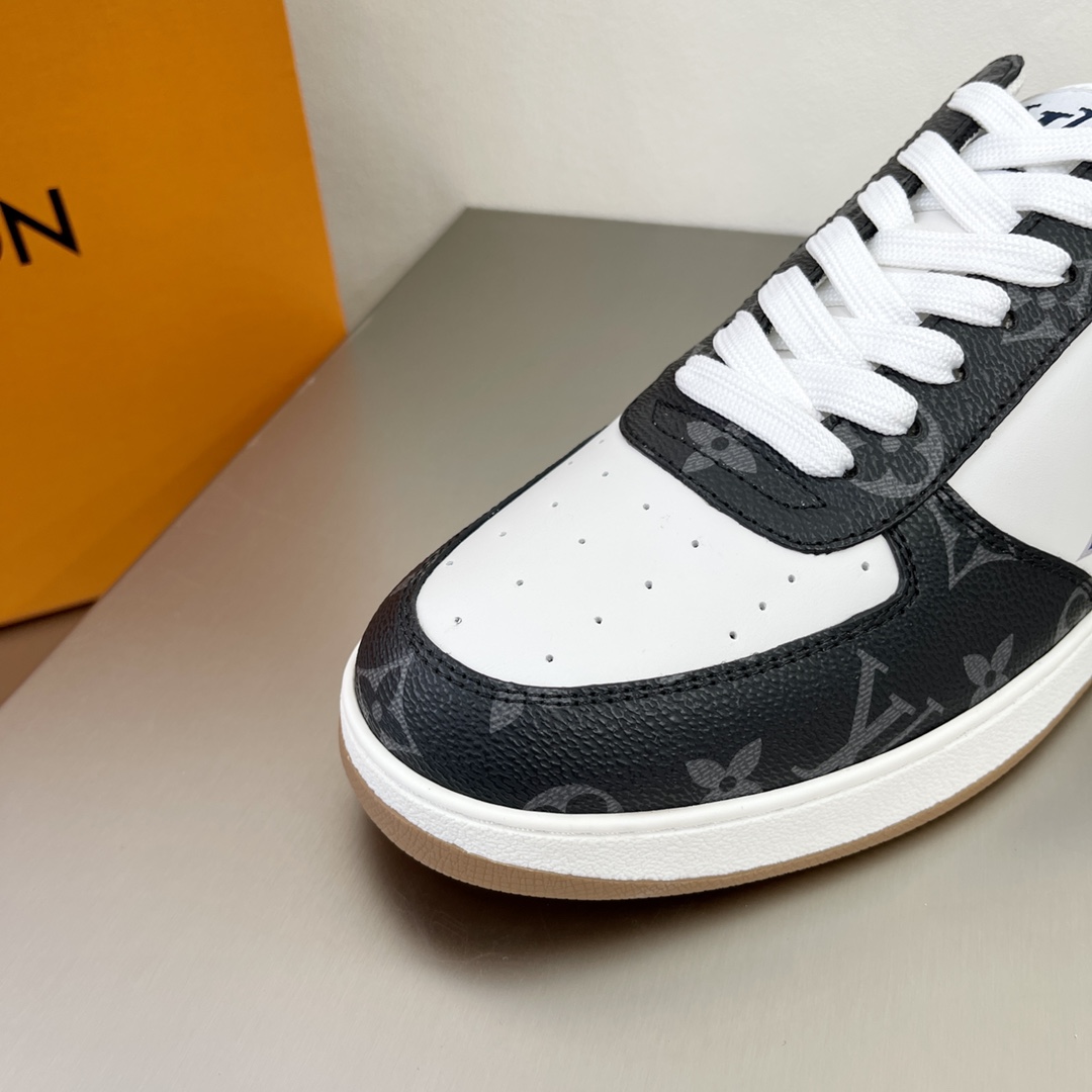 L0vis Vuittion Rivoli Sneaker Black And White For Men LV