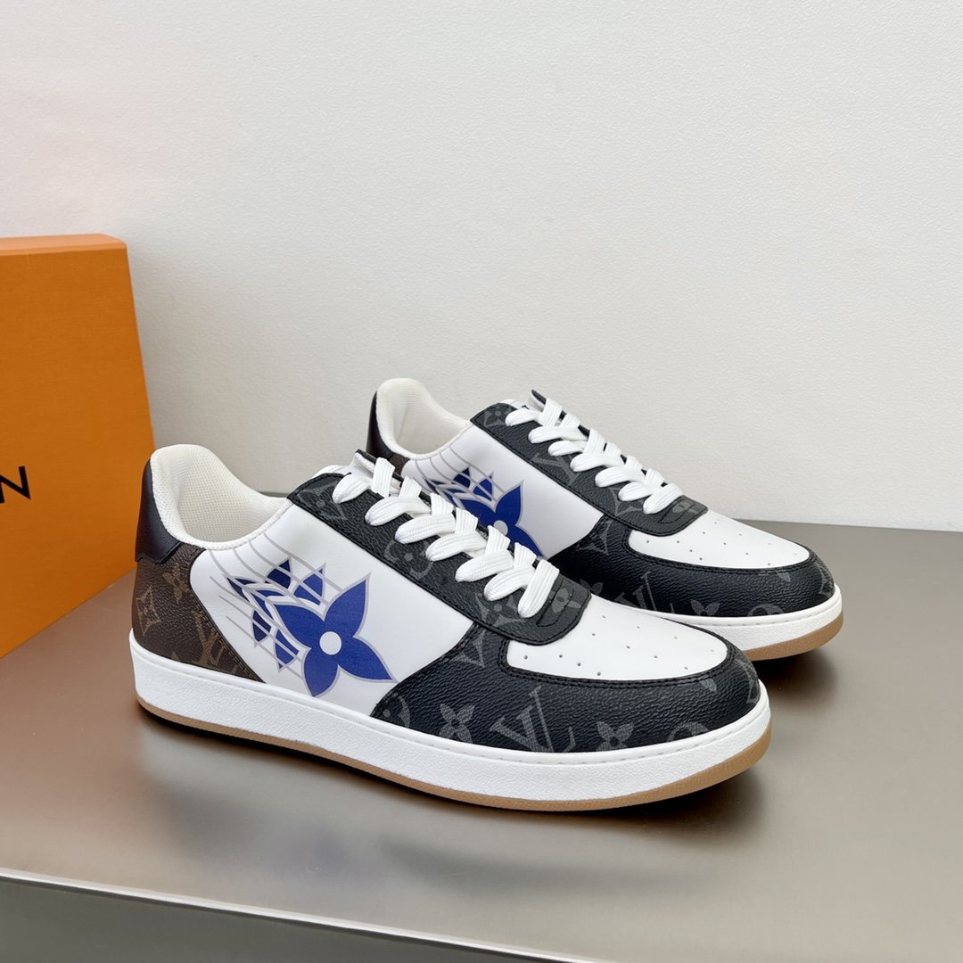 L0vis Vuittion Rivoli Sneaker Black And White For Men LV