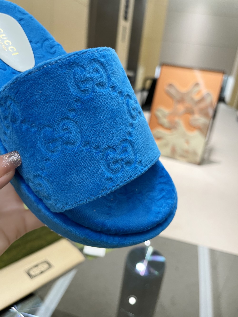 Gvc*1 Women’s GG Platform Sandal Blue For Women GG