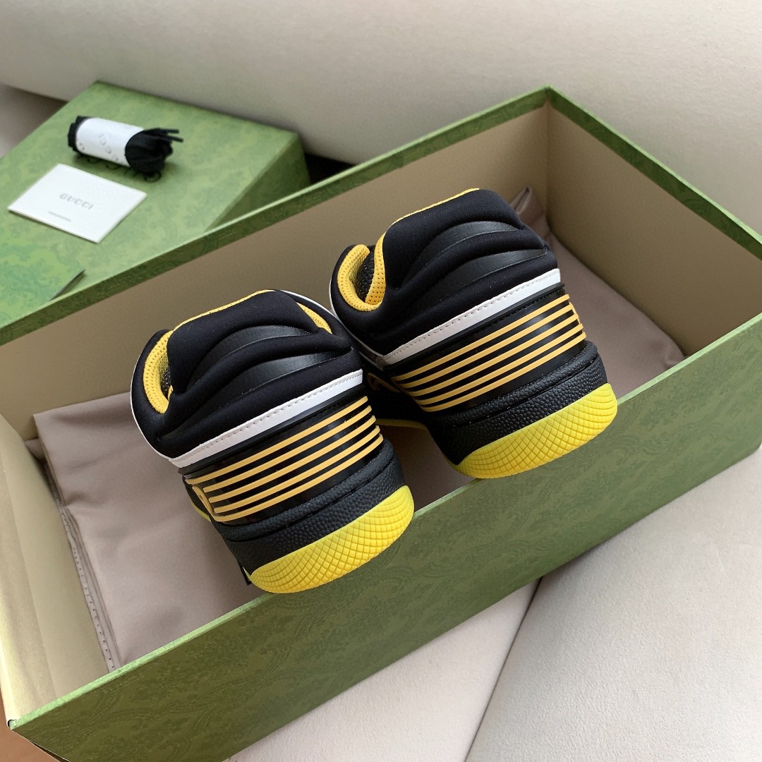 Gvc*1 Men’s Basket Sneaker Black Yellow And White For Men 661308 2SH90 1098