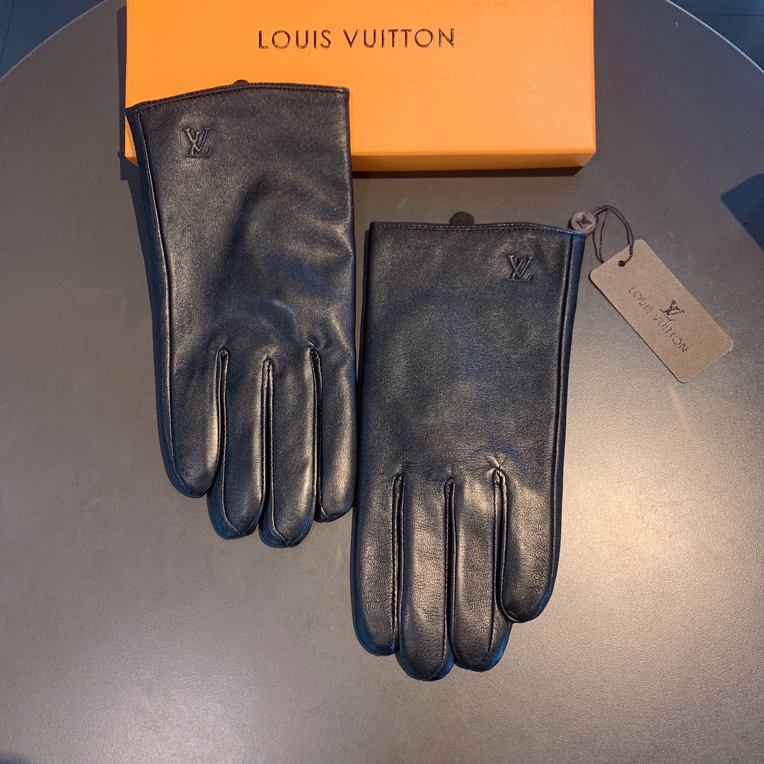 L0vis Vvtt0n Gloves In Black