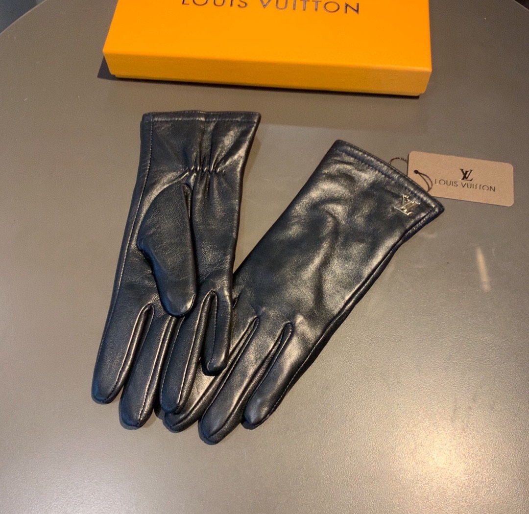 L0vis Vvtt0n Gloves In Black