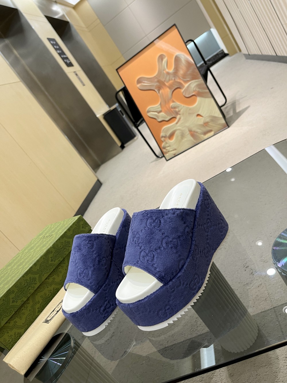 Gvc*1 Women’s GG Platform Sandal Purple For Women GG