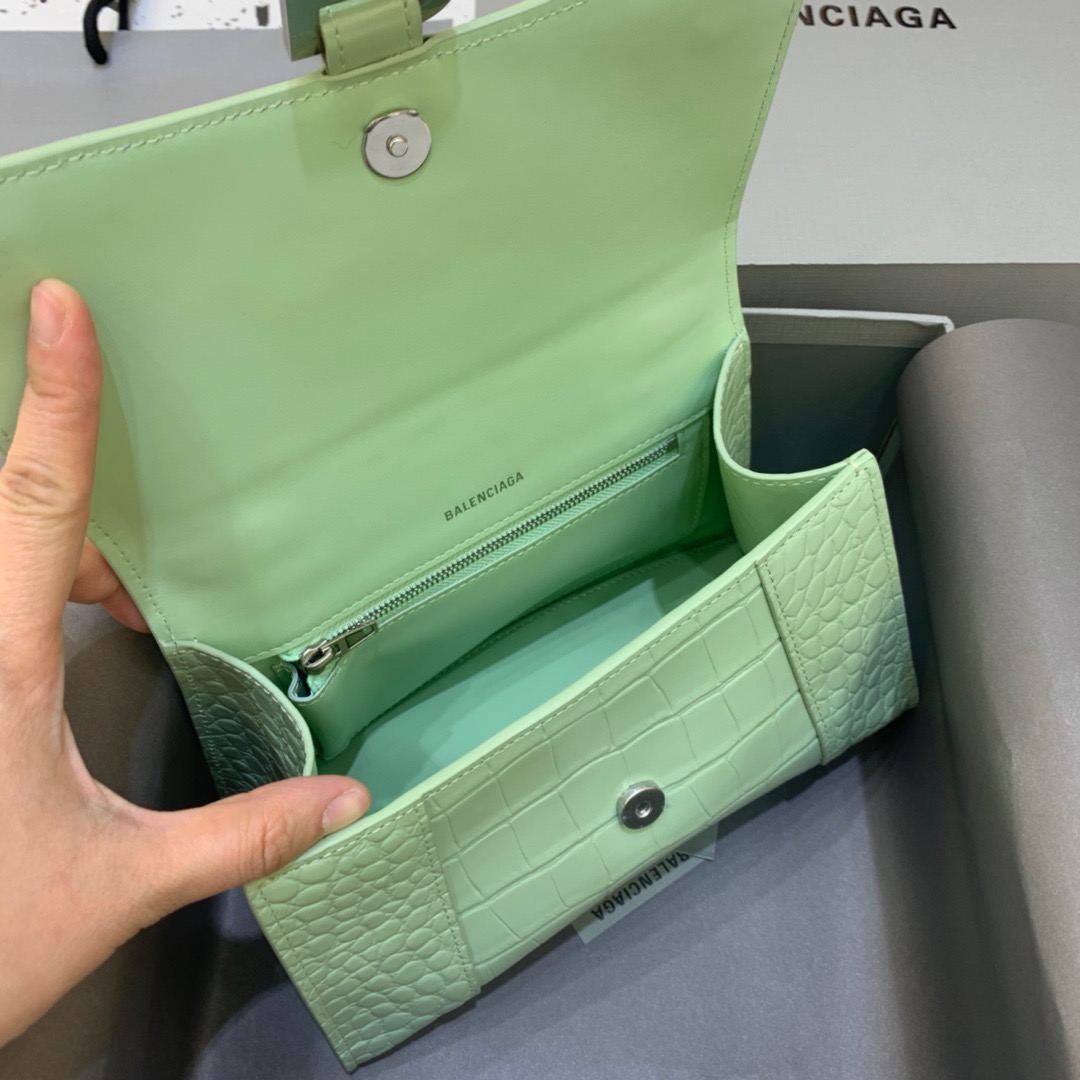 Ba1en*iaga Hourglass Small Handbag In Light Green, For Women, Women’s Bags 9in/23cm