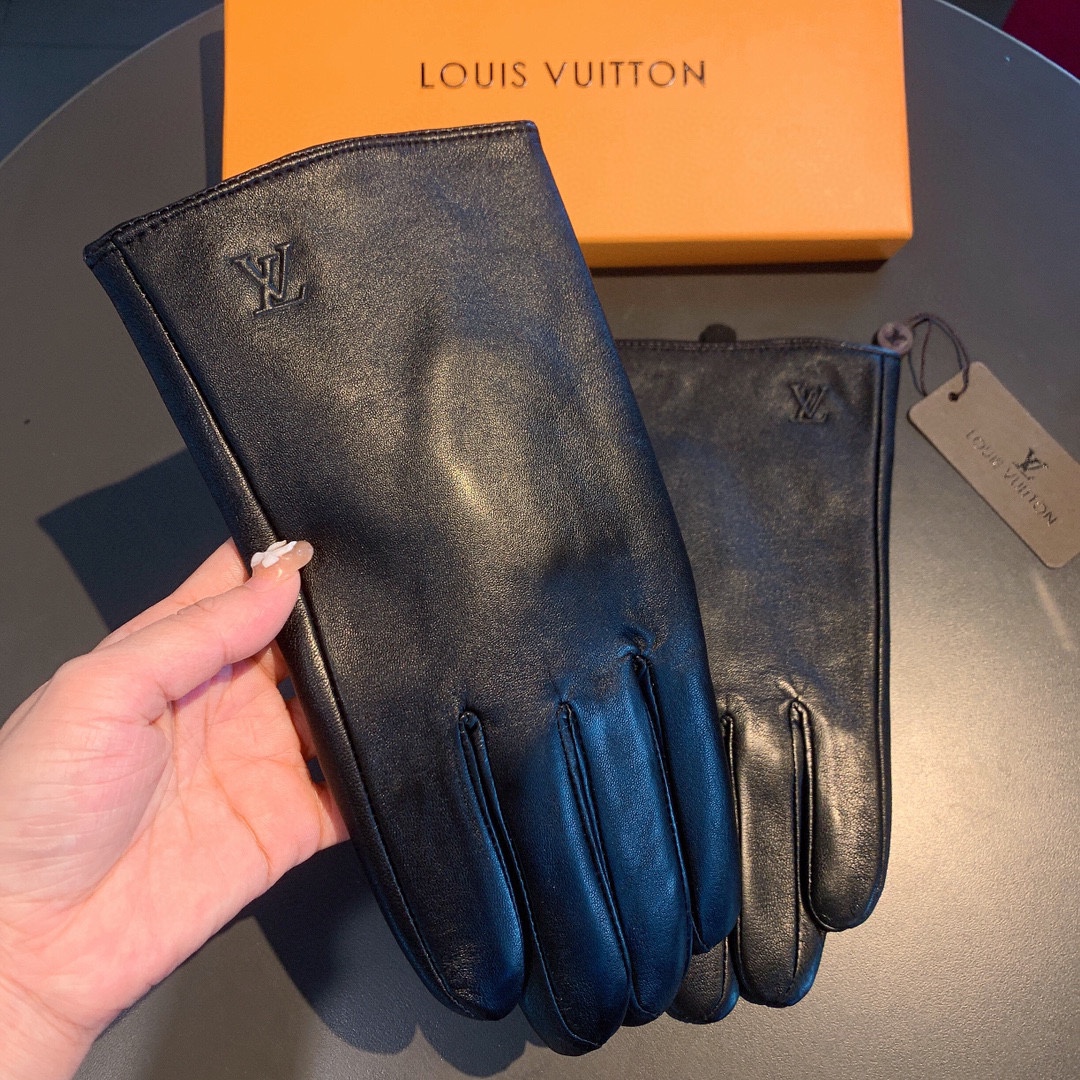 L0vis Vvtt0n Gloves In Black