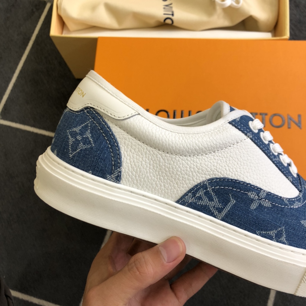 L0vis Vvtt0n LV Trocadero Richelieu Sneaker Blue For Men LV