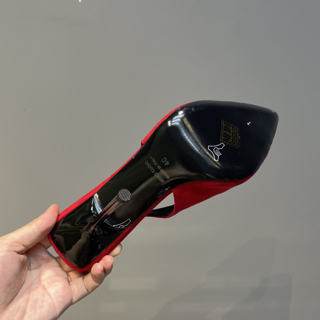 Sa1nt Lau*nt Women’s Silk Slingback Pumps Red For Women Y51