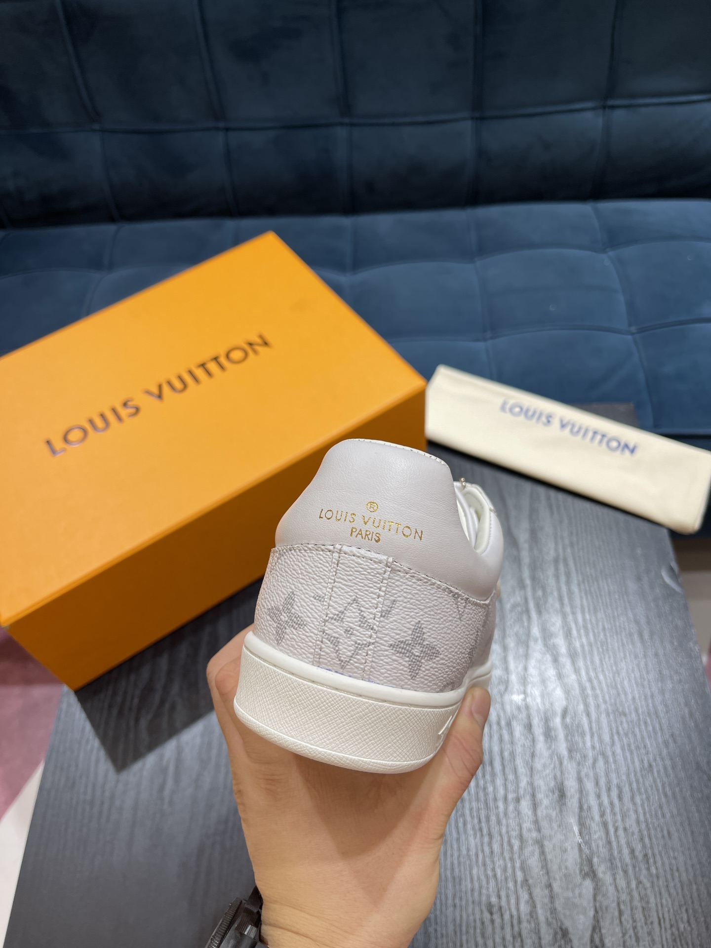 L0vis Vuittion LV Runner Tatic Sneaker White For Men LV 1A8UZ4