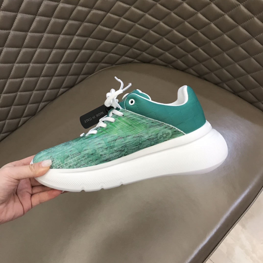 L0vis Vuittion Show Up Sneaker Green For Men LV