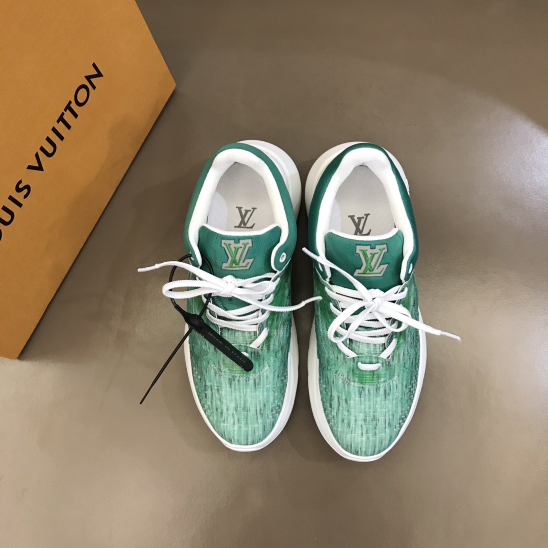 L0vis Vuittion Show Up Sneaker Green For Men LV
