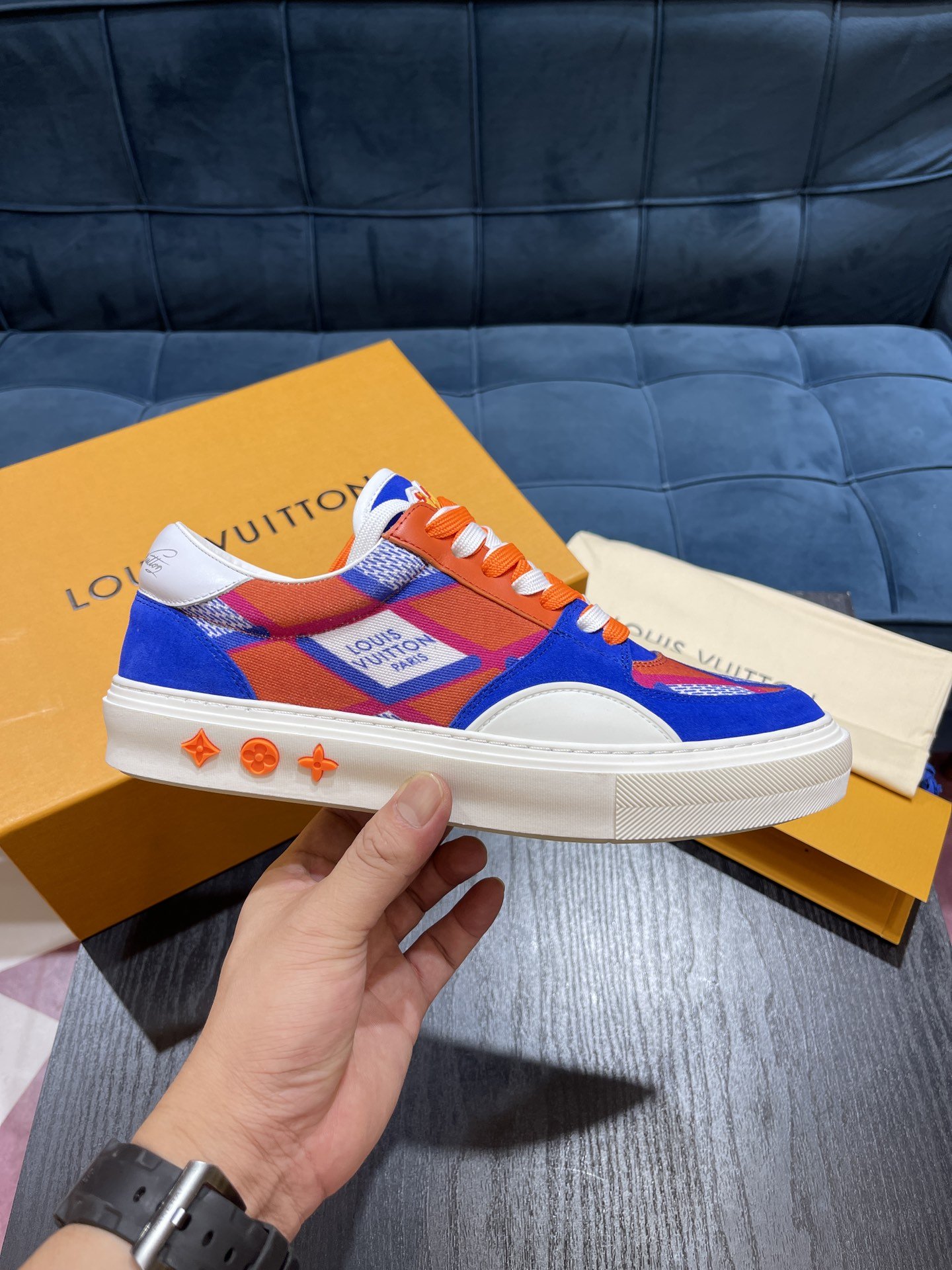 L0vis Vvtt0n LV Ollie Richelieu Orange For Men LV 1AAHQF