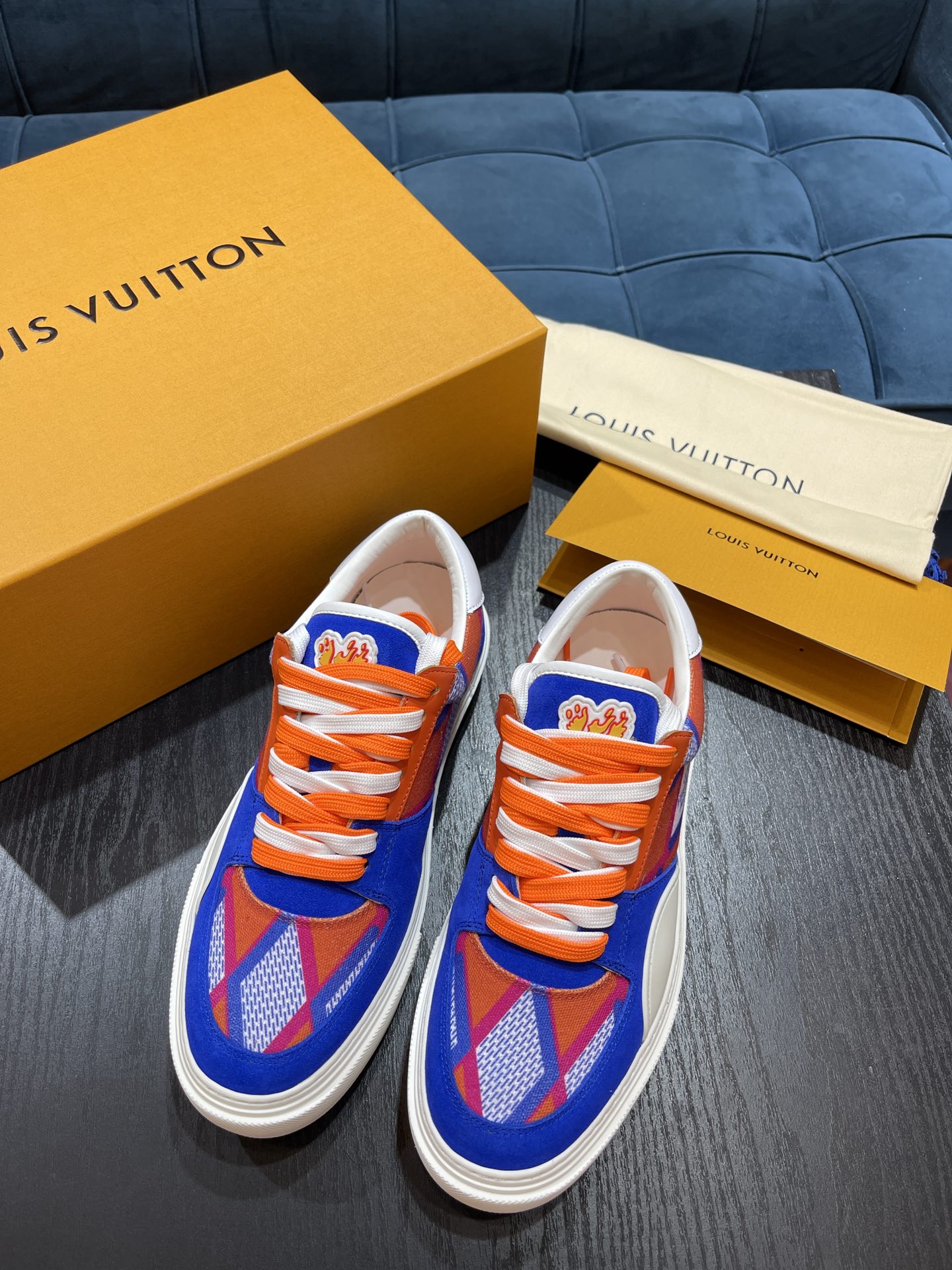 L0vis Vvtt0n LV Ollie Richelieu Orange For Men LV 1AAHQF