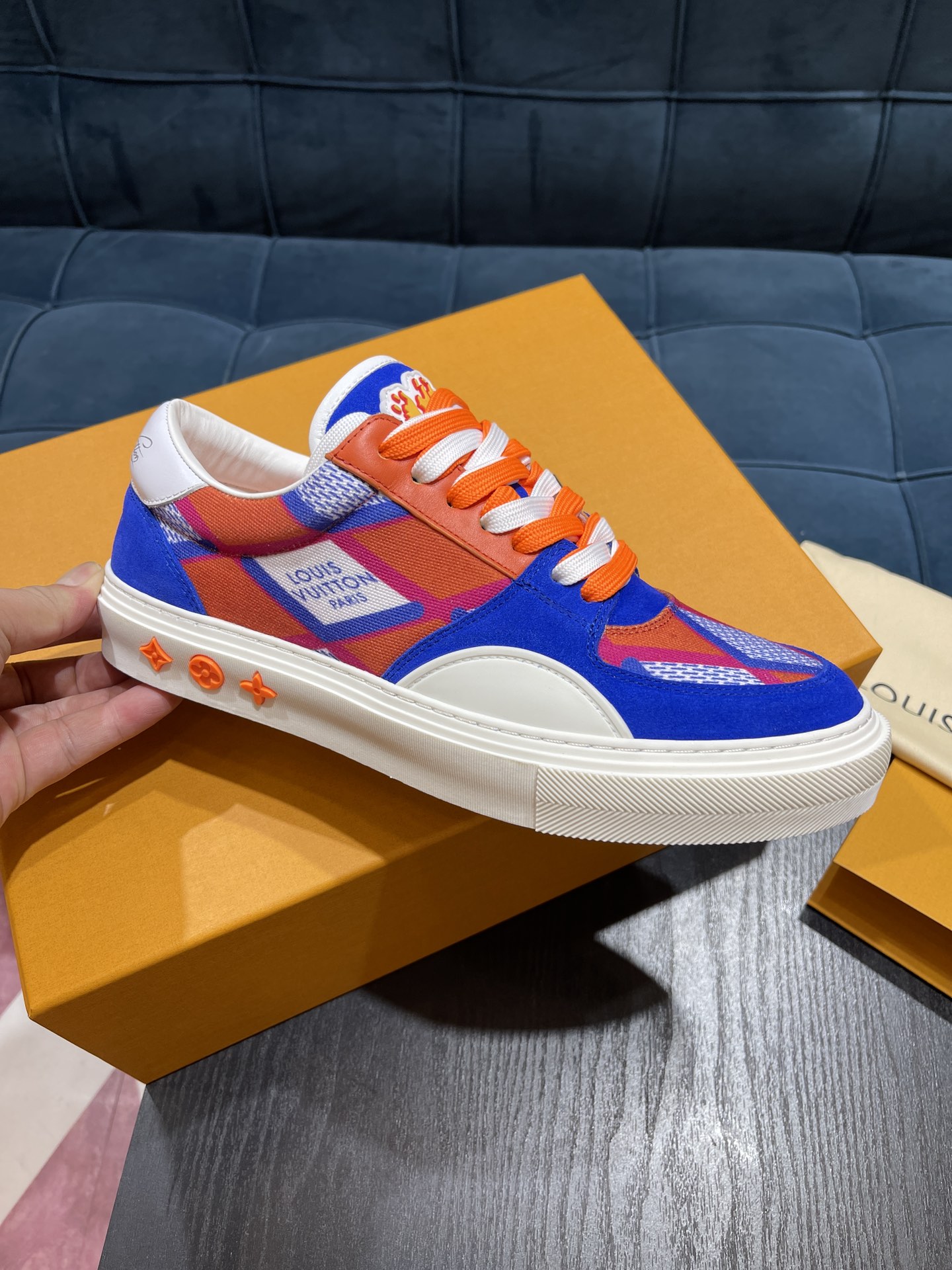 L0vis Vvtt0n LV Ollie Richelieu Orange For Men LV 1AAHQF