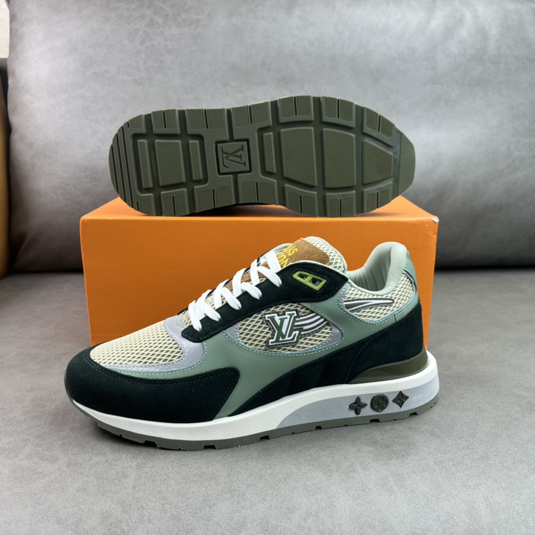 L0vis Vvtt0n Run Away Sneaker Green For Men LV 1A9J0N