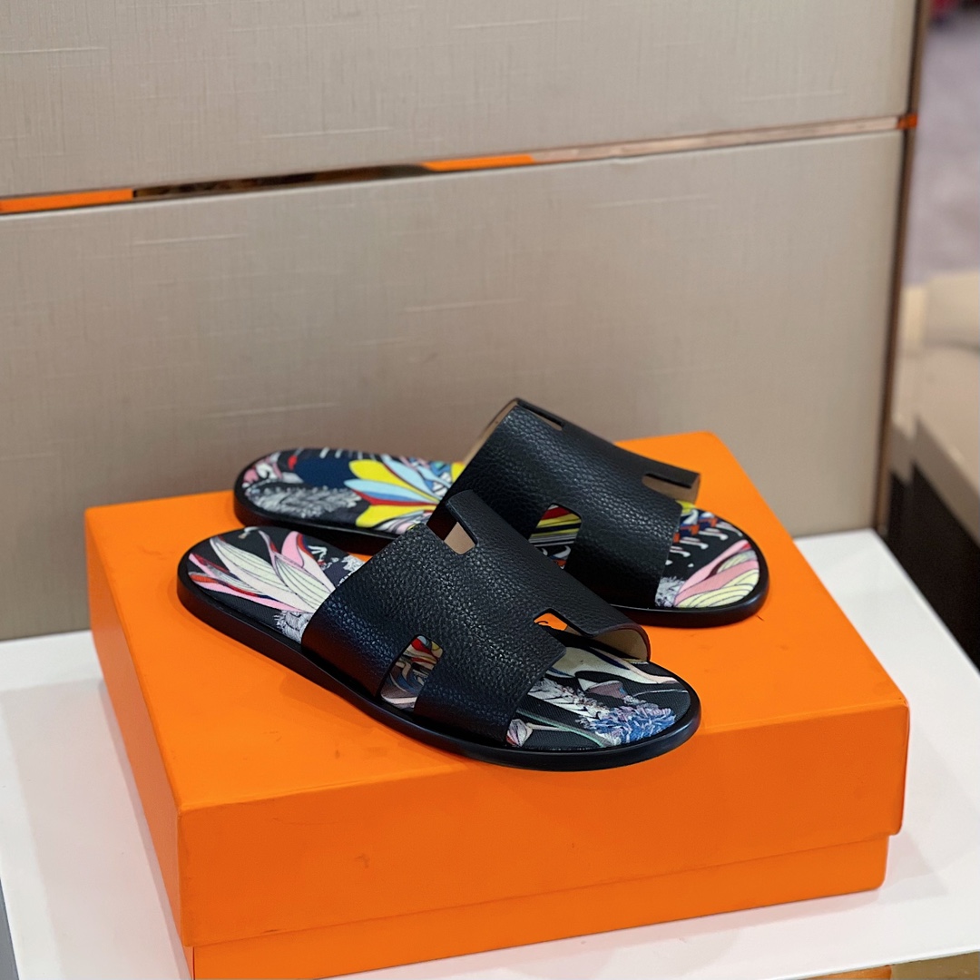 H**me5 Izmir Sandal Black And Multicolor For Men