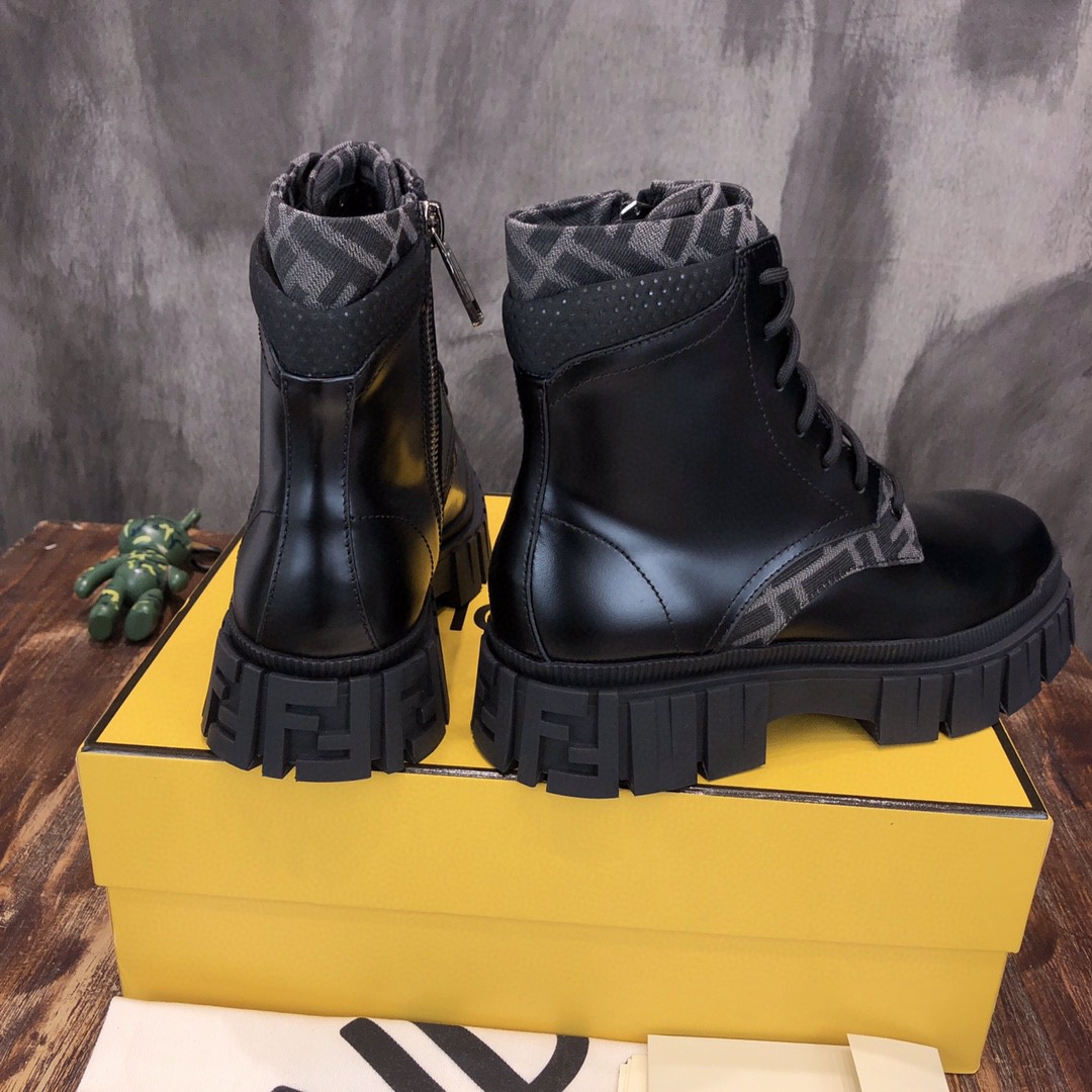 F**di Force High Tops Boots Black For Men 7U1458ADMKF1DV5