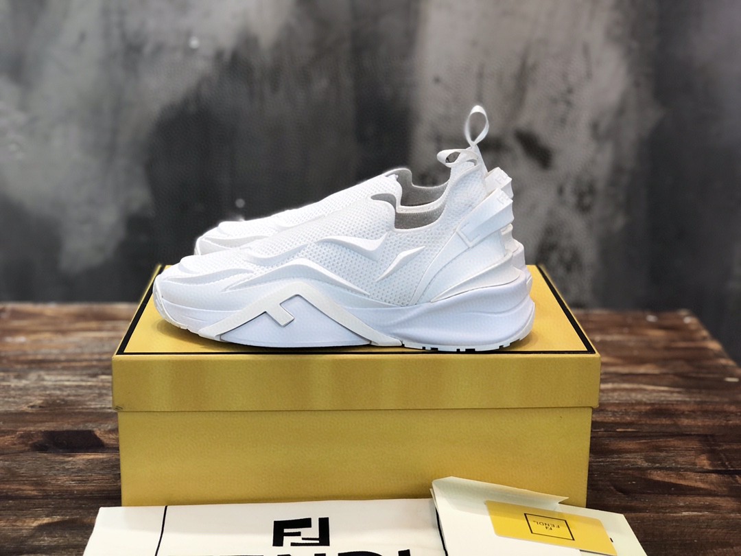 F**di Flow White Sneakers For Men 7E1504AHI8