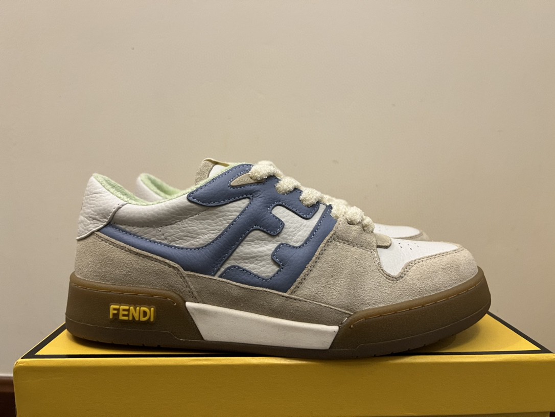 F**di Match Low Tops Sneakers Grey For Men 7E1493