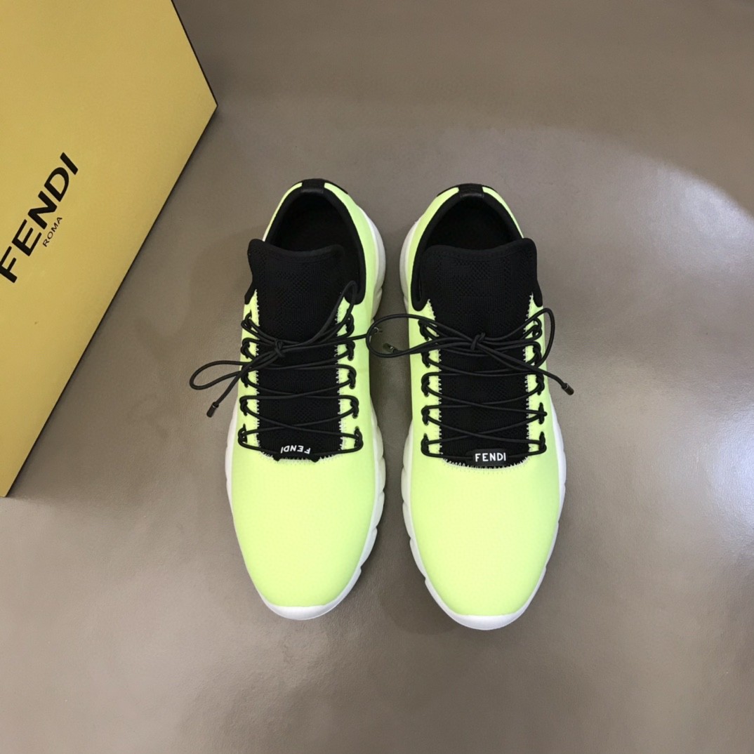 F**di Force Low Tops Sneakers Glow Green For Men