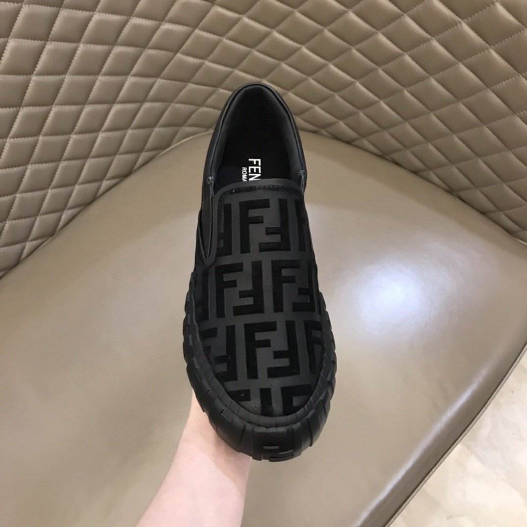 F**di Force Slip On Sneakers Black For Men 7E1454