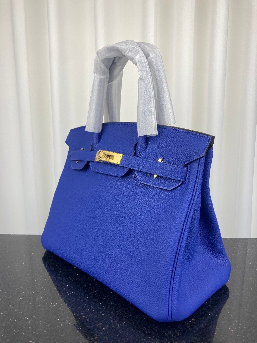 H**me5 Birkin Bag 30 Blue Toned Hardware Bag For Women, Women’s Handbags, Shoulder Bags 11.8in/30cm