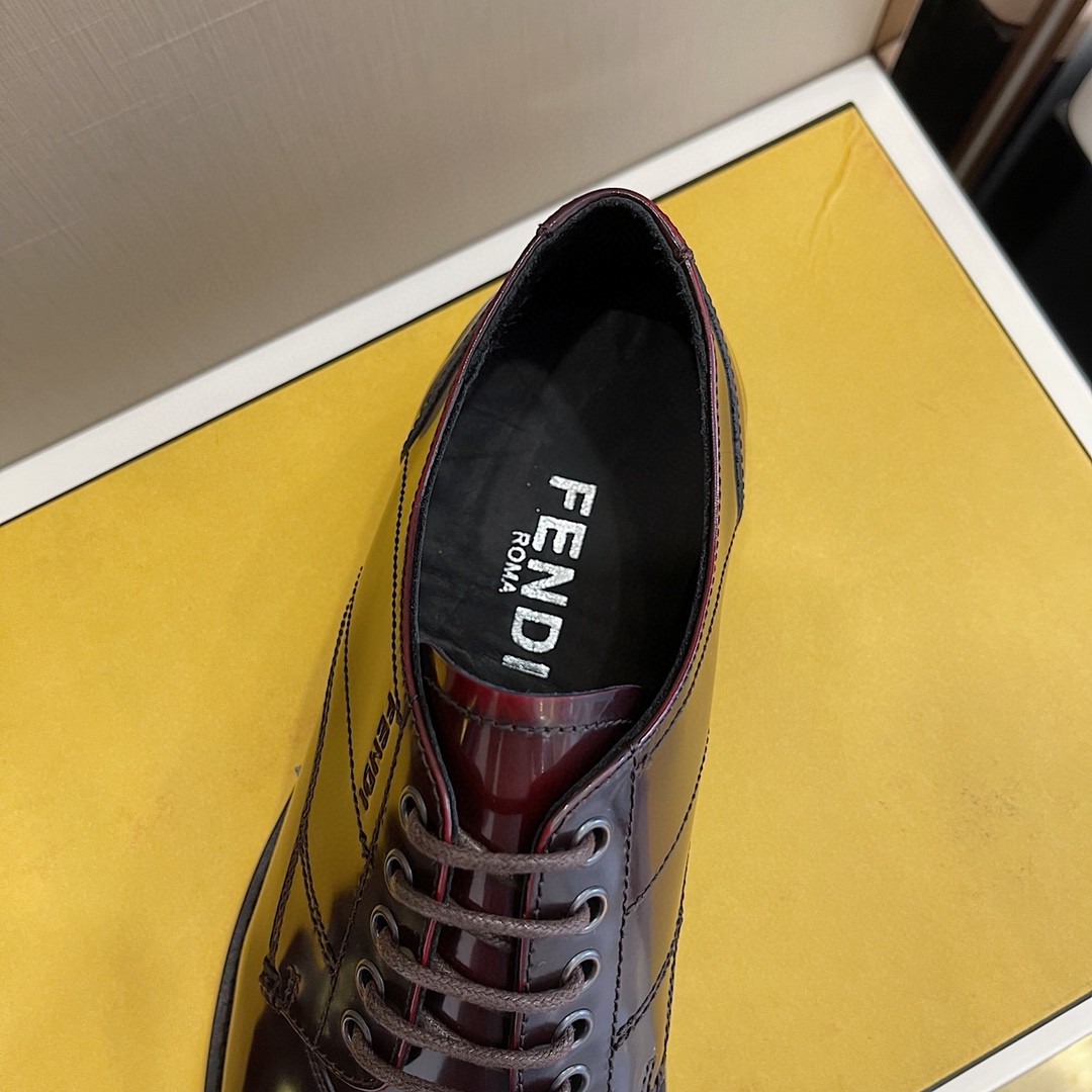 F**di Force Dark Brown Shoes For Men