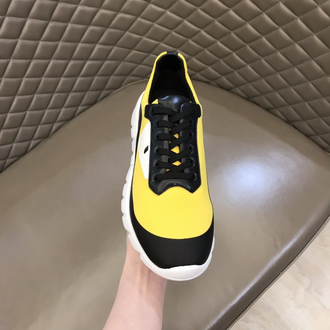 F**di Force Black/Yellow Sneakers For Men