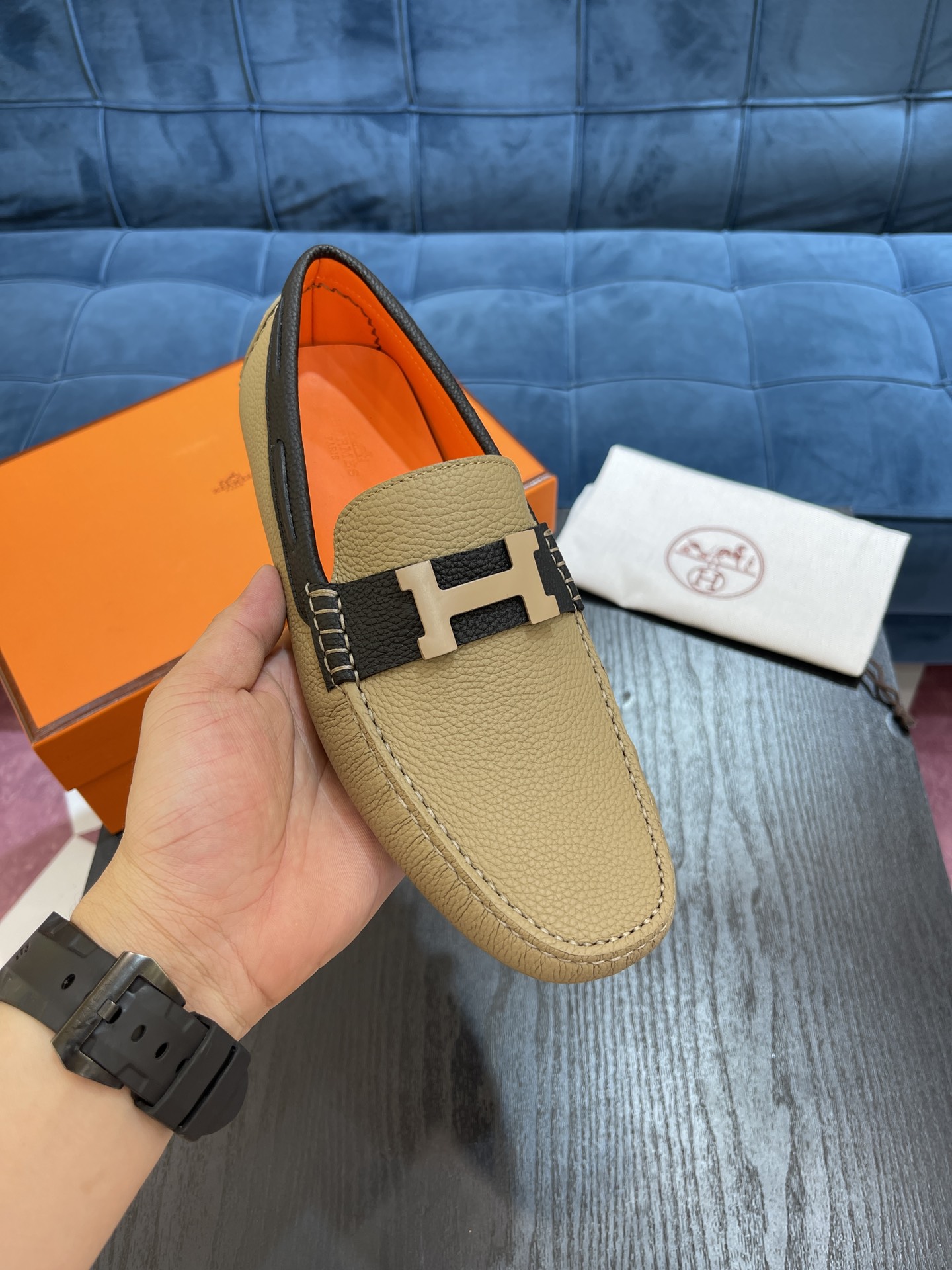 H**me5 Irving Loafer Beige For Men