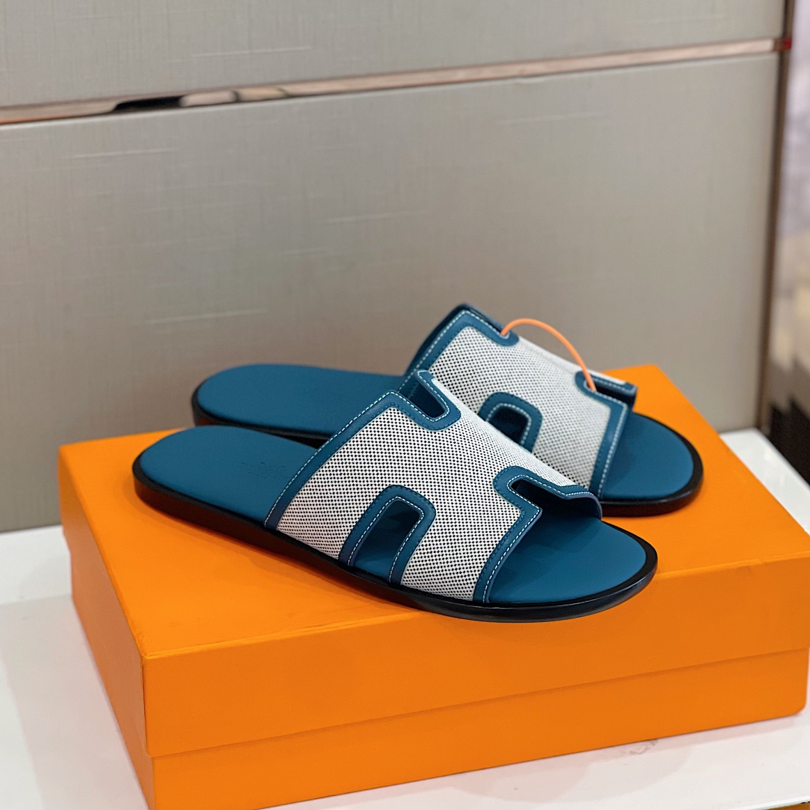 H**me5 Izmir Sandal Blue And Grey For Men